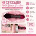 Necessaire Porta Escova Secadora Estampa Vichy