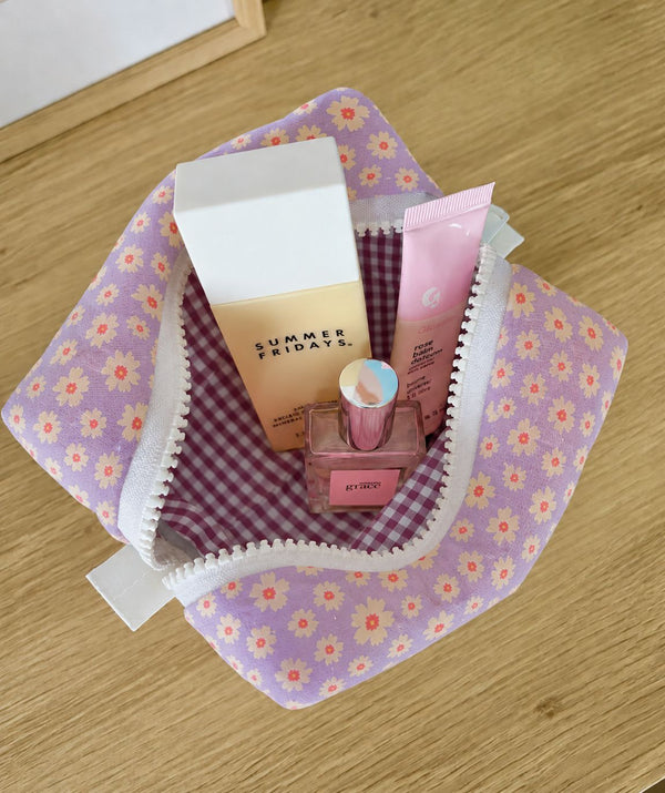 Necessaire Bolsa de Maquiagem Purple Amor Amora